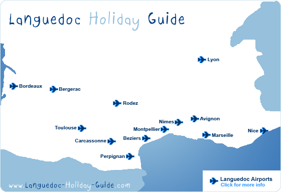 airports in Languedoc